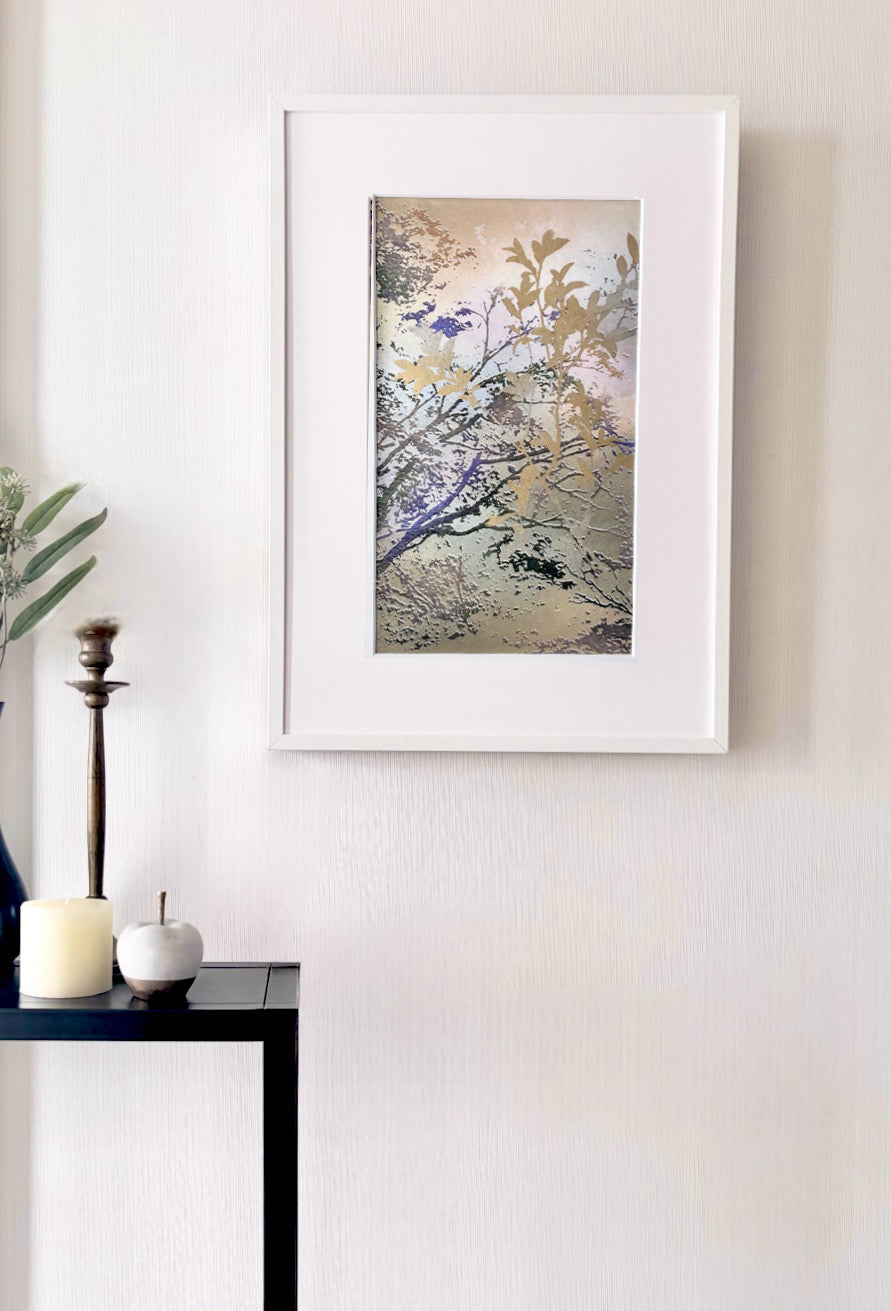 帯を切らずに飾る額縁(白)