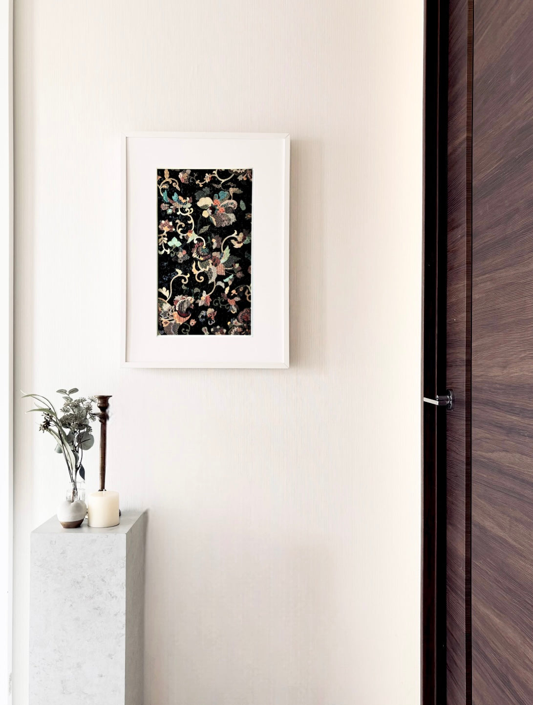 帯を切らずに飾る額縁(白)